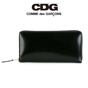 コムデギャルソン 財布 偽物 新作【COMME des GARCONS WALLET】Glossy Black 長財布 P024SA0110FL