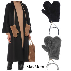 マックスマーラ グローブ コピー【Max Mara】ウール素材ふわふわ手袋☆三色☆