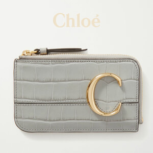 クロエ 偽物 財布 Chloe クロコダイル パターン レザー ウォレット 人気