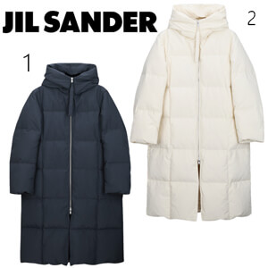 ジルサンダー ダウン コピー【新作】Jil Sander フーデッドダウンコート 送料込・追跡可