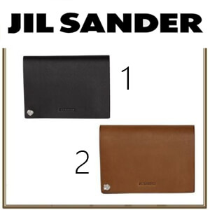 関税込『JIL SANDER』ジルサンダー 財布 偽物 バーリング カード ホルダー 2色☆