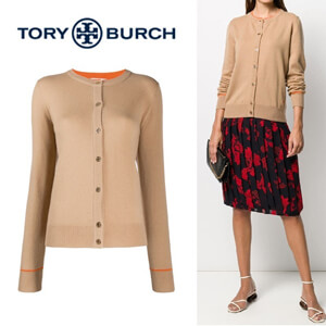 トリーバーチ 偽物 コート【TORY BURCH】カシミヤ 長袖 カーディガン