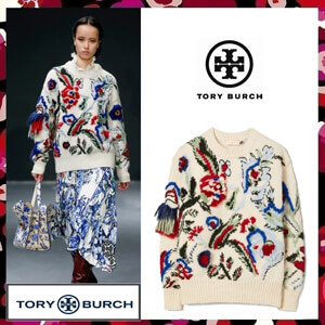 トリーバーチ 偽物 セーター Tory Burch ハンドニット インターシャ セーター