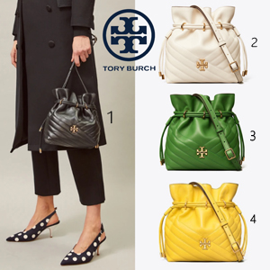 限定Toryburch(トリーバーチ バッグ 偽物)Kira Chevron ミニバケットバッグ