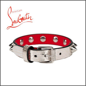 【ルブタン コピー ブレスレット】Bracelet Loubilink* カーフスキン シルバー