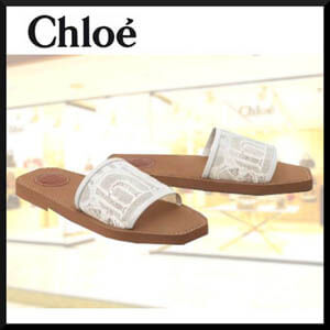 クロエ ミュール コピー ウッディ CHLOE★WOODY レース フラットミュール