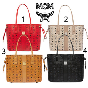 関税込★MCM 偽物 エムシーエム トートバッグ ヴィセトス Medium リバーシブル LIZショッパー MWP7AVI22CO001