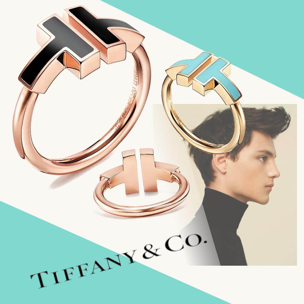 ティファニー T 偽物 指輪 人気♪Tiffany T ターコイズ スクエア リング 18K ゴールド