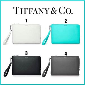 ティファニー 偽物 クラッチ Tiffany&Co レザー ジップクラッチバッグ 4色展開☆