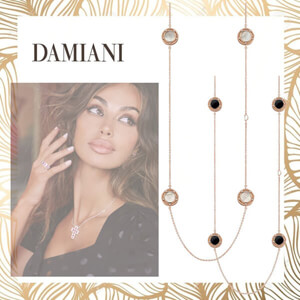 【DAMIANI】ダミアーニ ネックレス 偽物☆D.Sideネックレス☆ダイヤモンド☆洗練