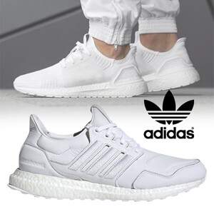 アディダス スニーカー スーパーコピー  入手困難！アディダス UltraBoost Leather  Cloud White