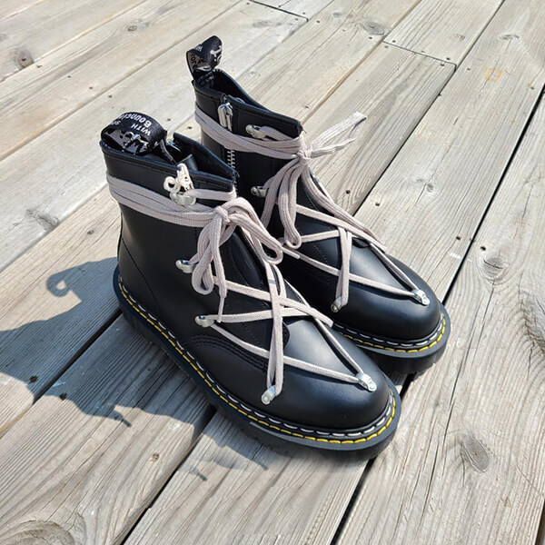 リックオウエンス コピー X DR MARTENS 1460 BEX SOLE BOOTS BK ブーツ 2色 DM21S6807900109