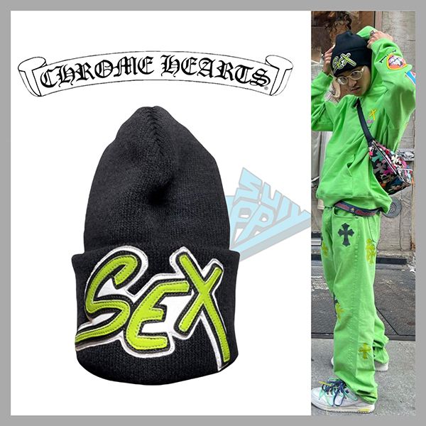 21FW クロムハーツ ニットキャップ 偽物 Matty Boy Sex Beanie