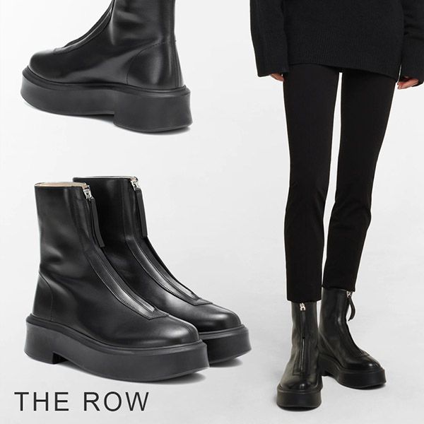 春から履きたい★THE ROW 偽物★ガーデン ラバーチェルシーブーツ F1191RC222BLK