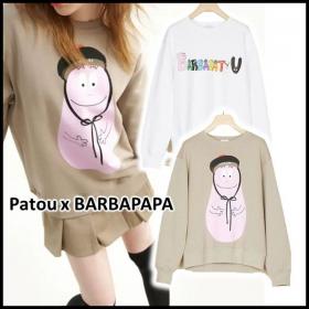 コラボ パトゥ x BARBAPAPA 偽物 パトゥ バーバパパ プルオーバー コピー