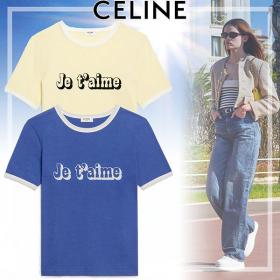 芸能人御用達！セリーヌ JE T AIME コットンTシャツ スーパーコピー 2色