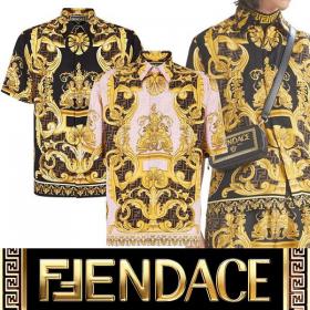 フェンダーチェ シャツ 偽物 お洒落に♪FENDACE モノグラム FS0795AJN3F1440