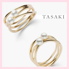 すぐ届く！TASAKI パール リング 偽物イエローゴールド 関税込