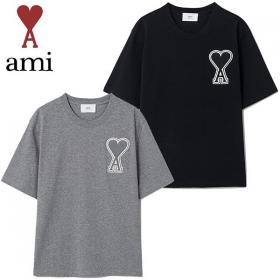 ★AMI★刺繍ロゴhalf t-shirts (KOREA EXCLUSIVE)