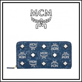 MCM 偽物 ジップアラウンドウォレット ヴィンテージ デニムジャカード MYLDSTA05LE001