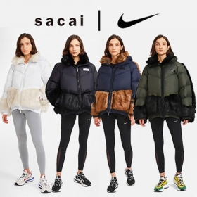 追跡あり！ナイキ x sacai 偽物 レディース NRG PARKA ダウンジャケットCT3267-010​