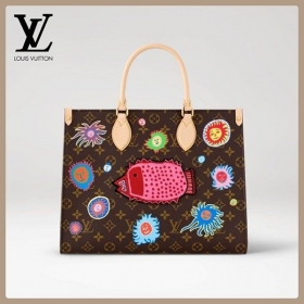 LV x YK コラボ★【ルイヴィトン】オンザゴー 偽物 バッグ M46429