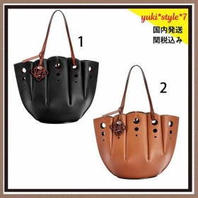 日本未入荷ロエベ トートバッグ タン SHELL TOTE BAG シェルトート A657R52X13