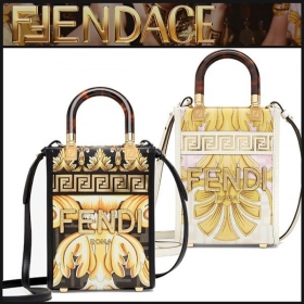 フェンダーチェ	コピー【フェンディ×ヴェルサーチェ】Fendace◆Sunshine Mini ショッパーバッグ 8BS051AKMTF1HZB