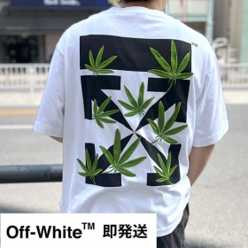 オフホワイト 半袖 Tシャツ 偽物 WEED ARROWS JER0020155